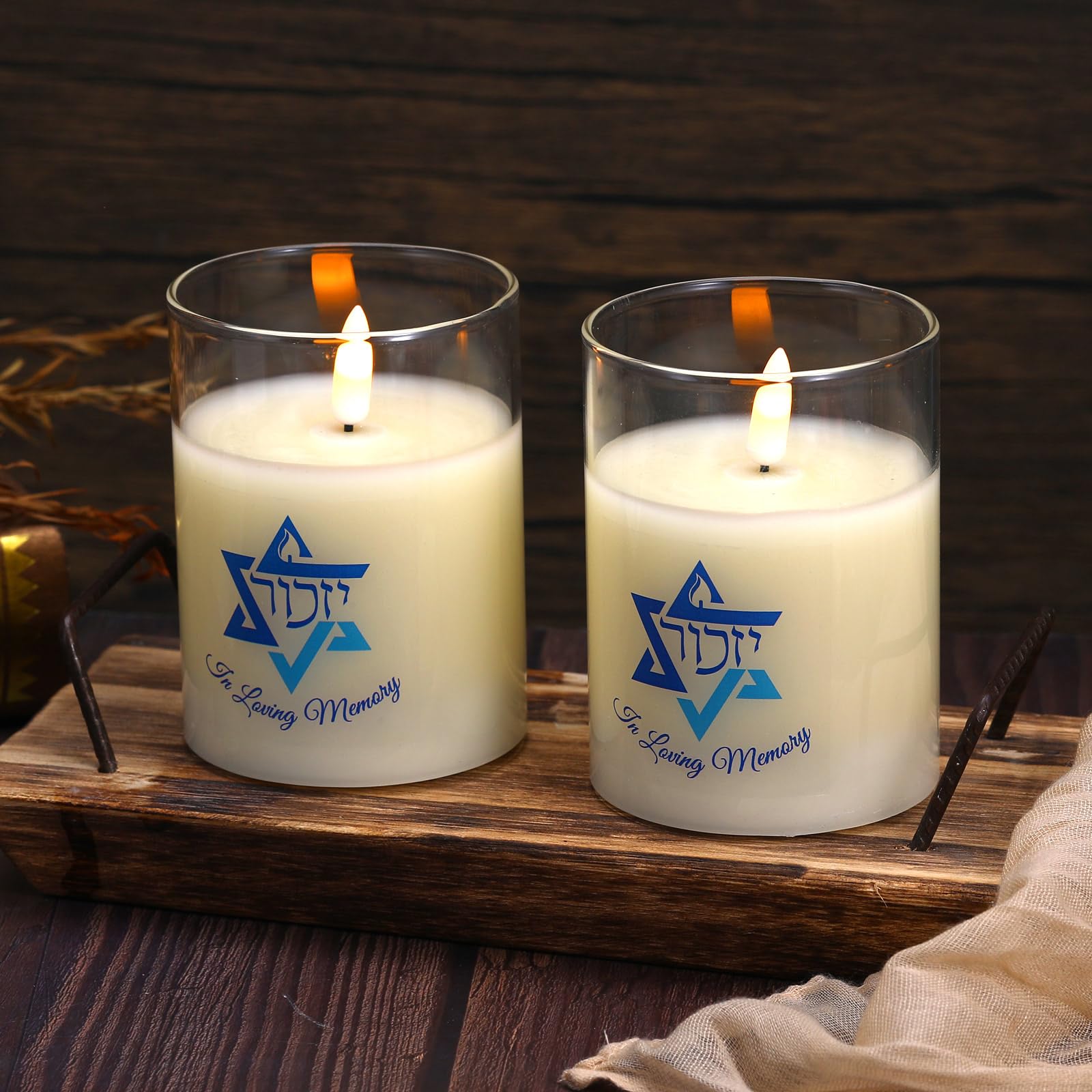 新品未開封　ZION　HANDMADE CANDLE [Memuro Sky] Amazon.com: Skywin Flameless Memorial Candles for Deceased